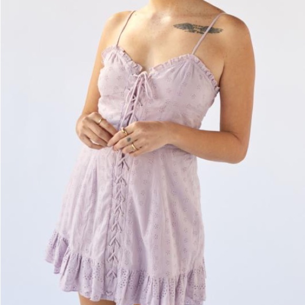 Urban Outfitters Heidi Lace Up Dress